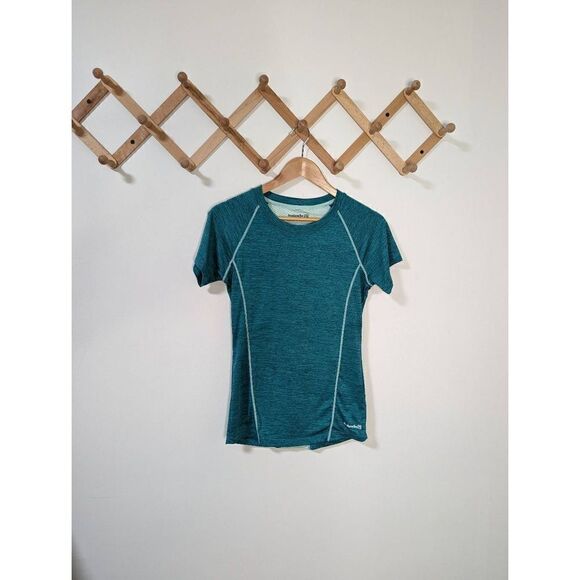 Avalanche Women's Teal Short Sleeve Mesh Vented Back Top - Size S - Picture 1 of 6